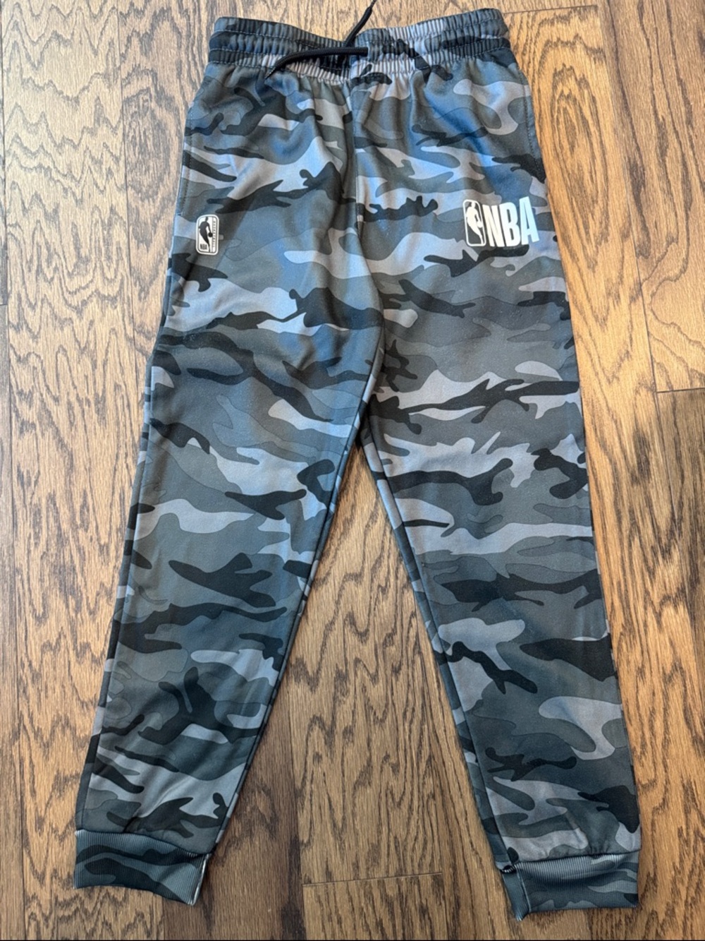 NBA Youth Black & Gray Camo Joggers